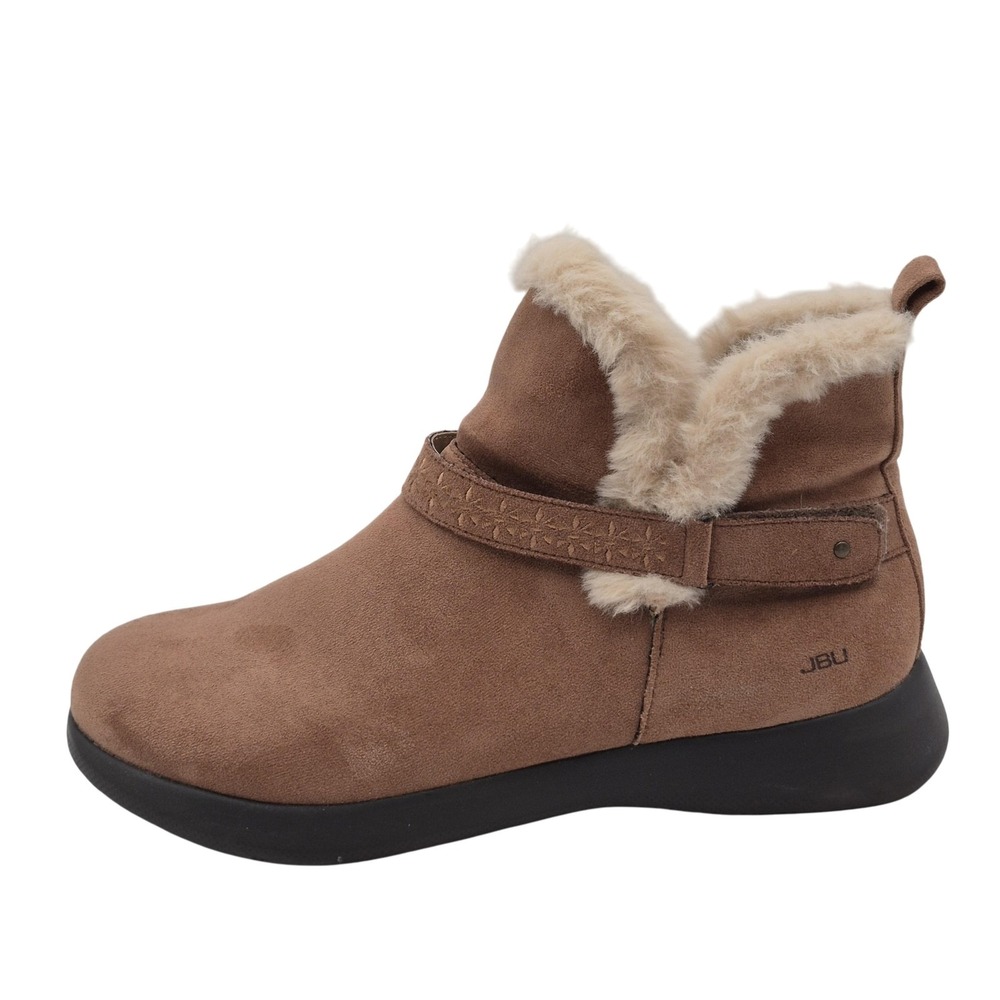 JBU Nordic Boots Womens Size 9 Tan Faux Fur Lined‎ Ankle Booties Winter B1NRD04
